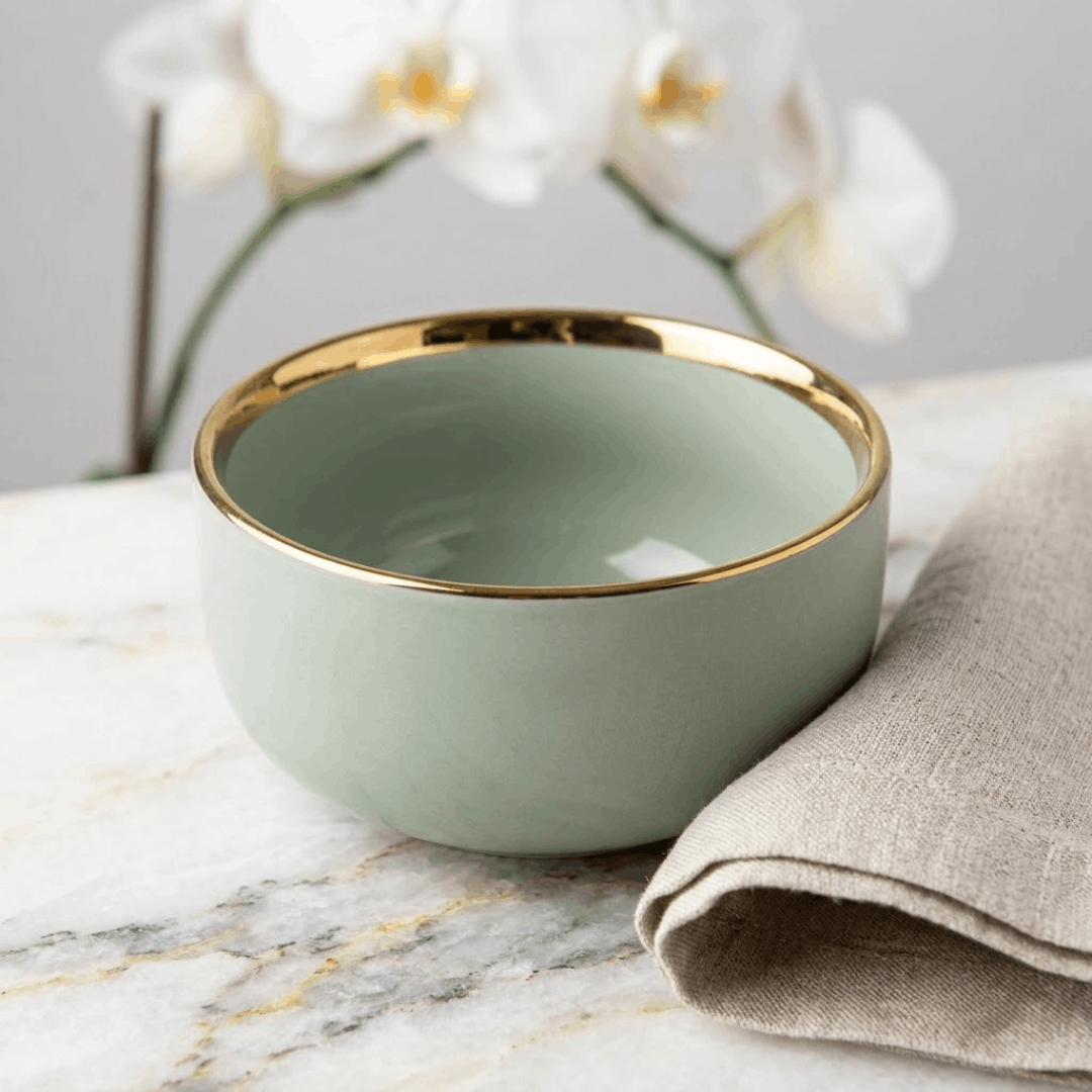 Olive Green- Soup Bowl - 4.3 inch
