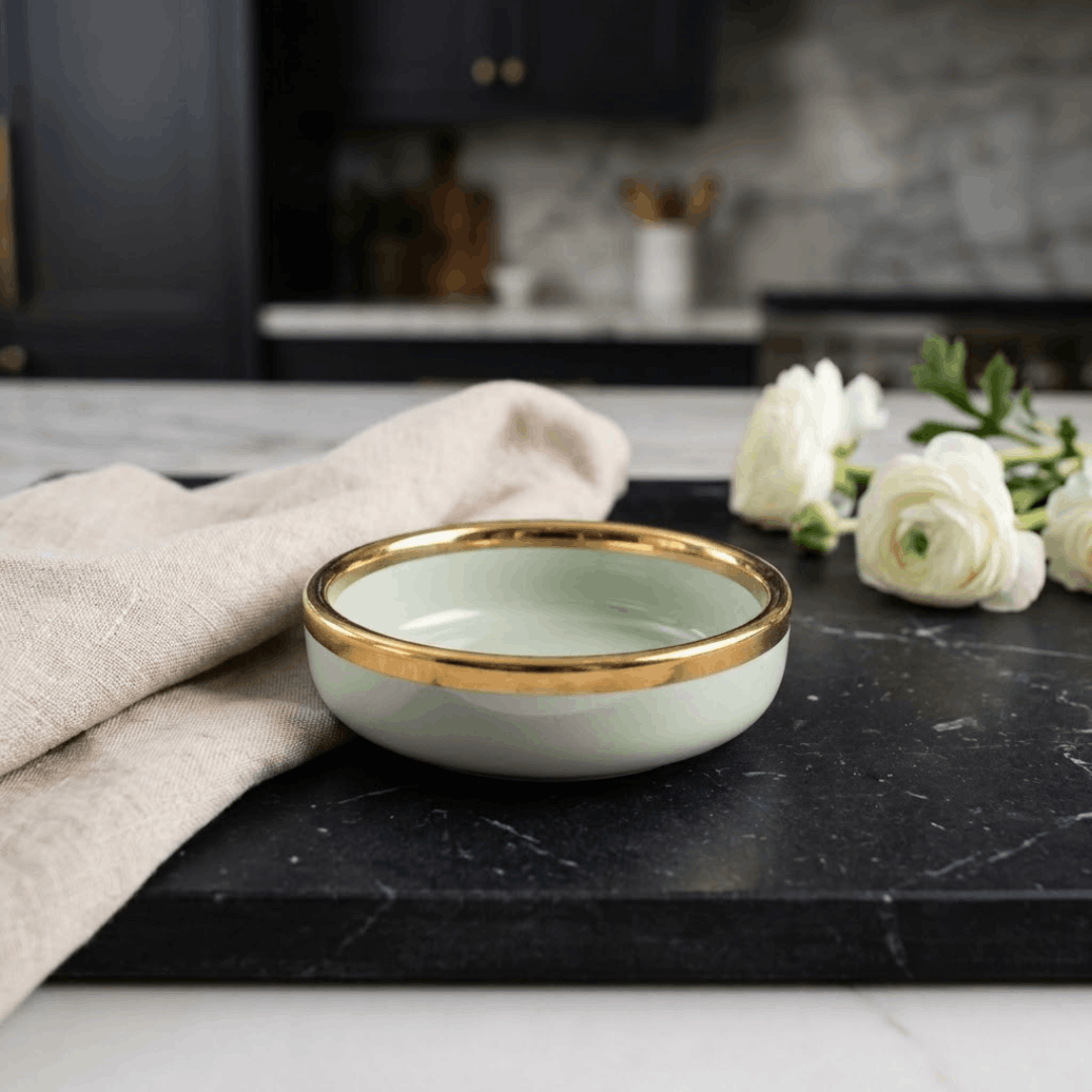 Olive Green - Small DIsh  - 3.5 inch