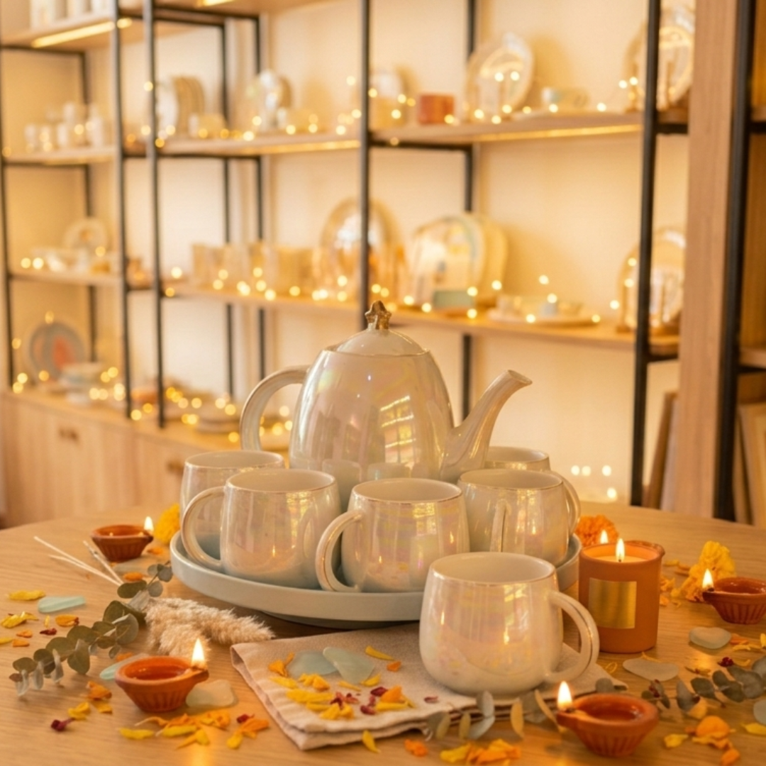 Ivory Mist Tea Set