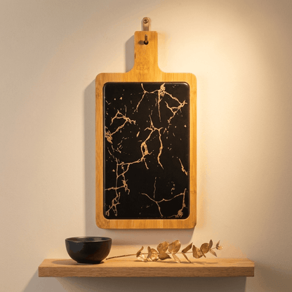 Rectangular Platter - Black  Gold