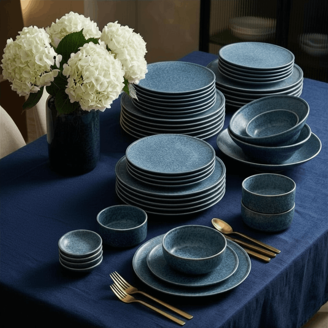 Ash Blue - 29 Pcs Dinner Set for 6