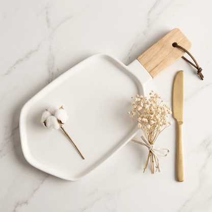 Five Angle Platter - White