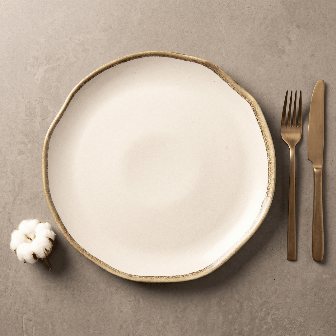 White Symphony - Dinner Main Plate - 10 inch