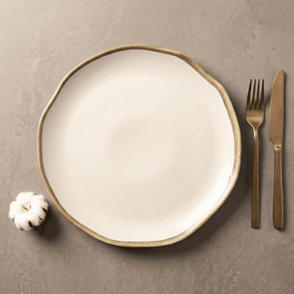 White Symphony - Dinner Main Plate - 10 inch