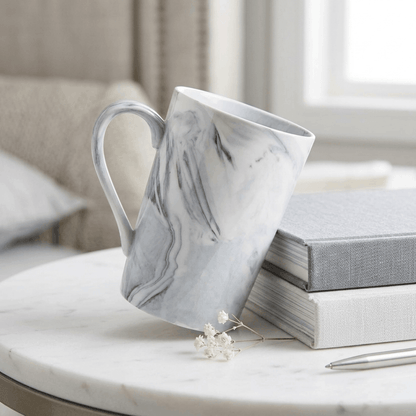 Grey Marble Coffee Mug Big