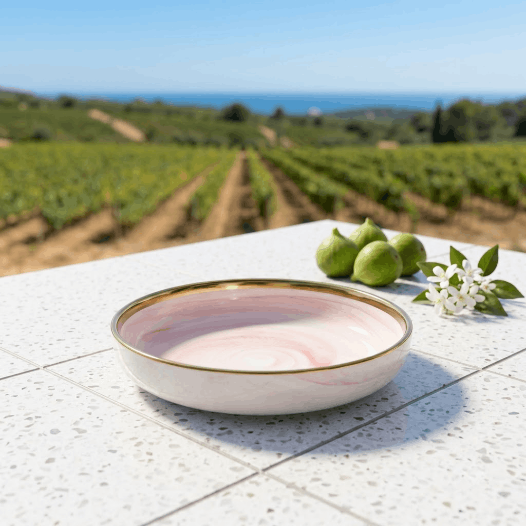 Rosa Marble - Deep DIsh - 8.25 inch