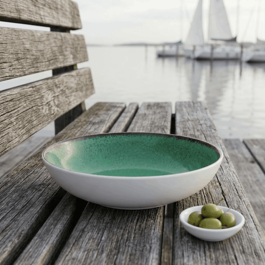 prdct_Sapphire Collection - Green - Serving Bowl - 8 inch