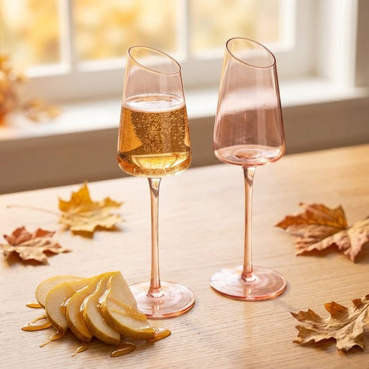 Blush Cascade Champagne Glass - Set of 2