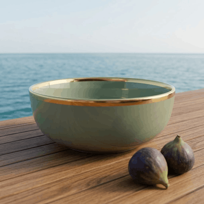 Olive Green - Serving Bowl - 7 inch