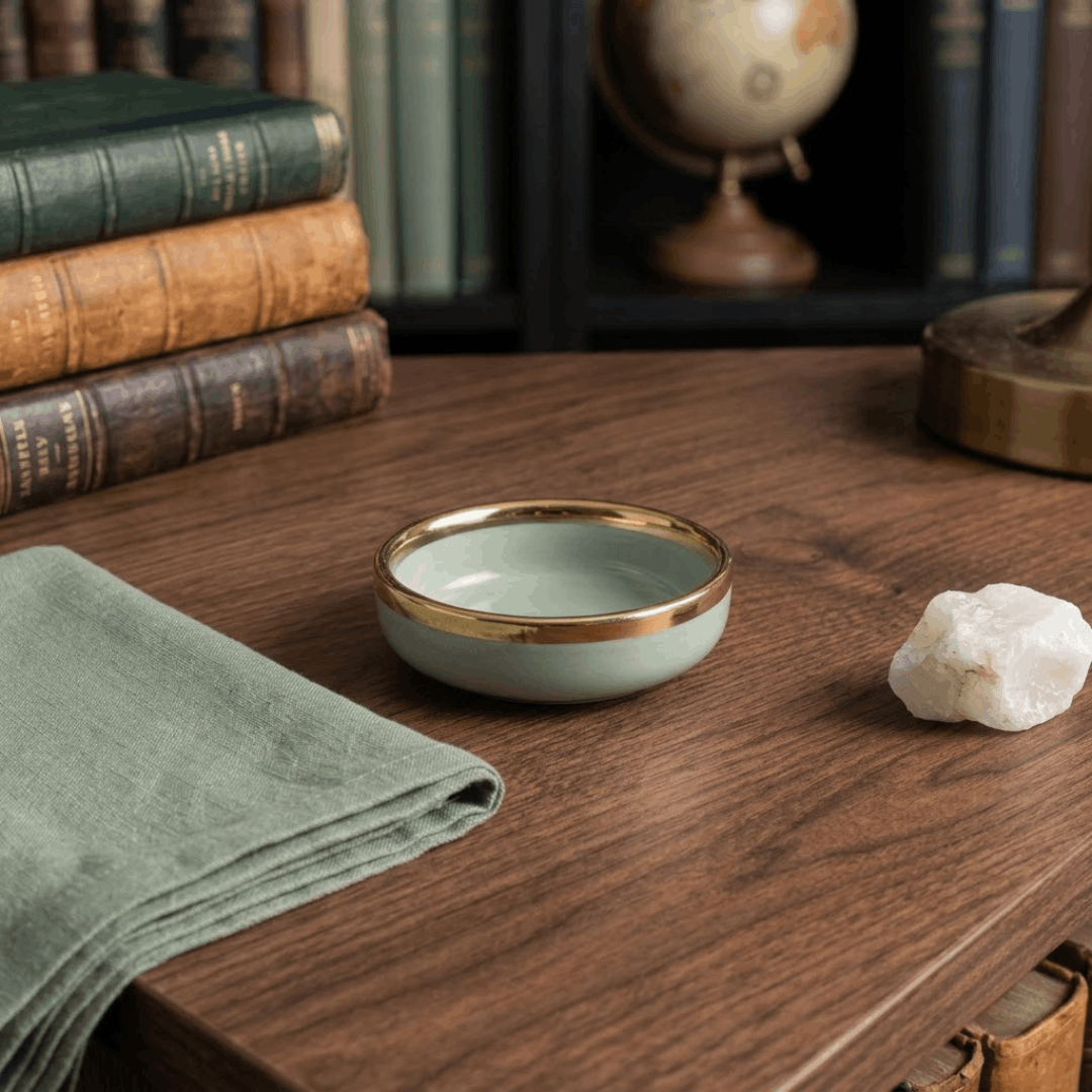 Olive Green - Small DIsh  - 3.5 inch