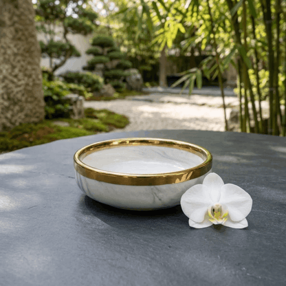Pacific Grey Marble Collection - Small DIsh  - 3.5 inch
