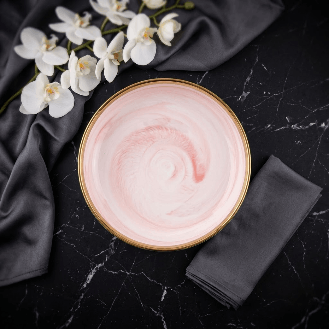 Rosa Marble - Deep DIsh - 8.25 inch
