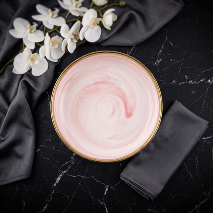 Rosa Marble - Deep DIsh - 8.25 inch