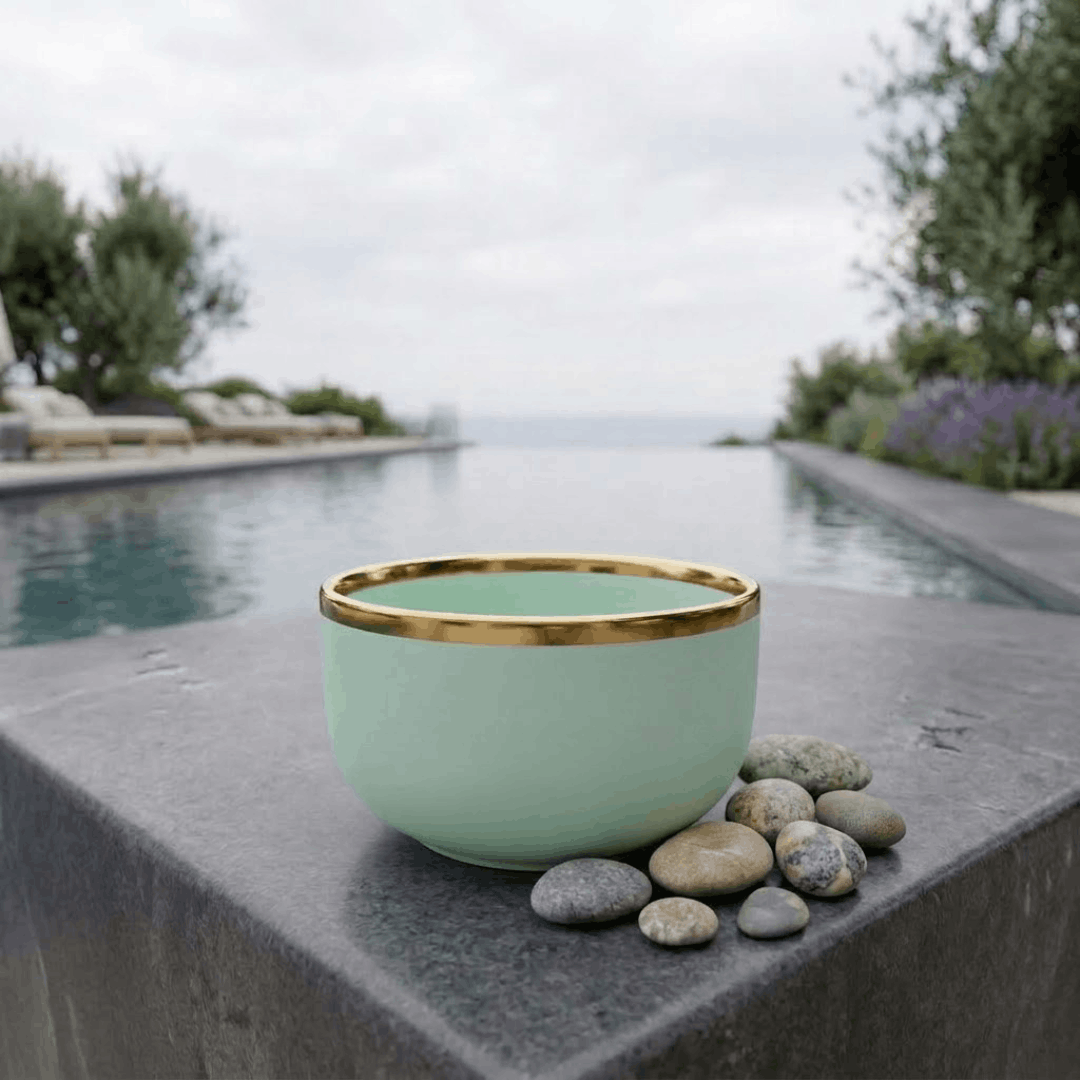 Olive Green- Soup Bowl - 4.3 inch