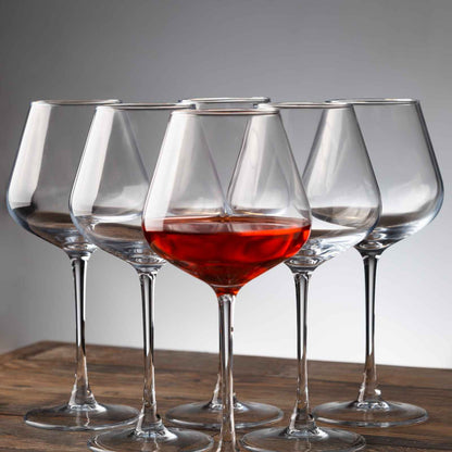 Ruby Radiance Wine Glass - Set of 6