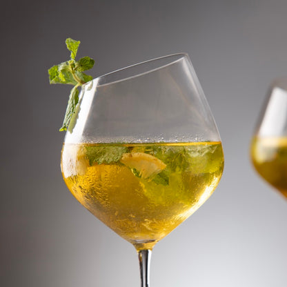 Beveled Crystal Wine Glass - Set of 2