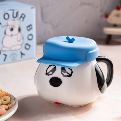SnoozePup Lidded Mug - 470ml