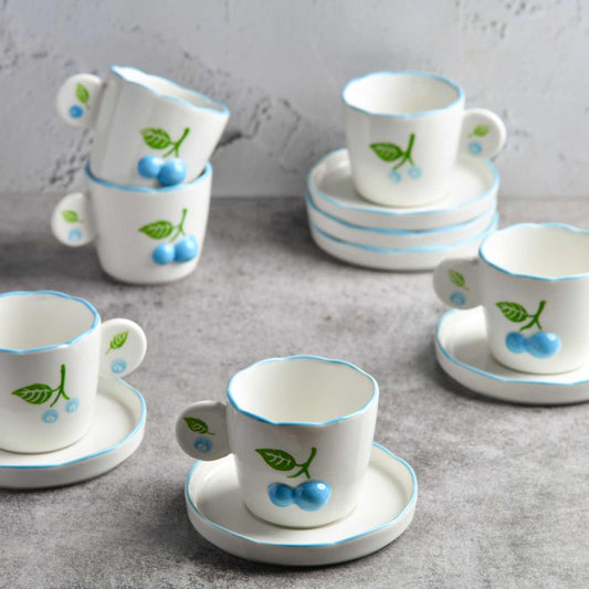 Cherry Blossom Cup & Saucer - Set of 6