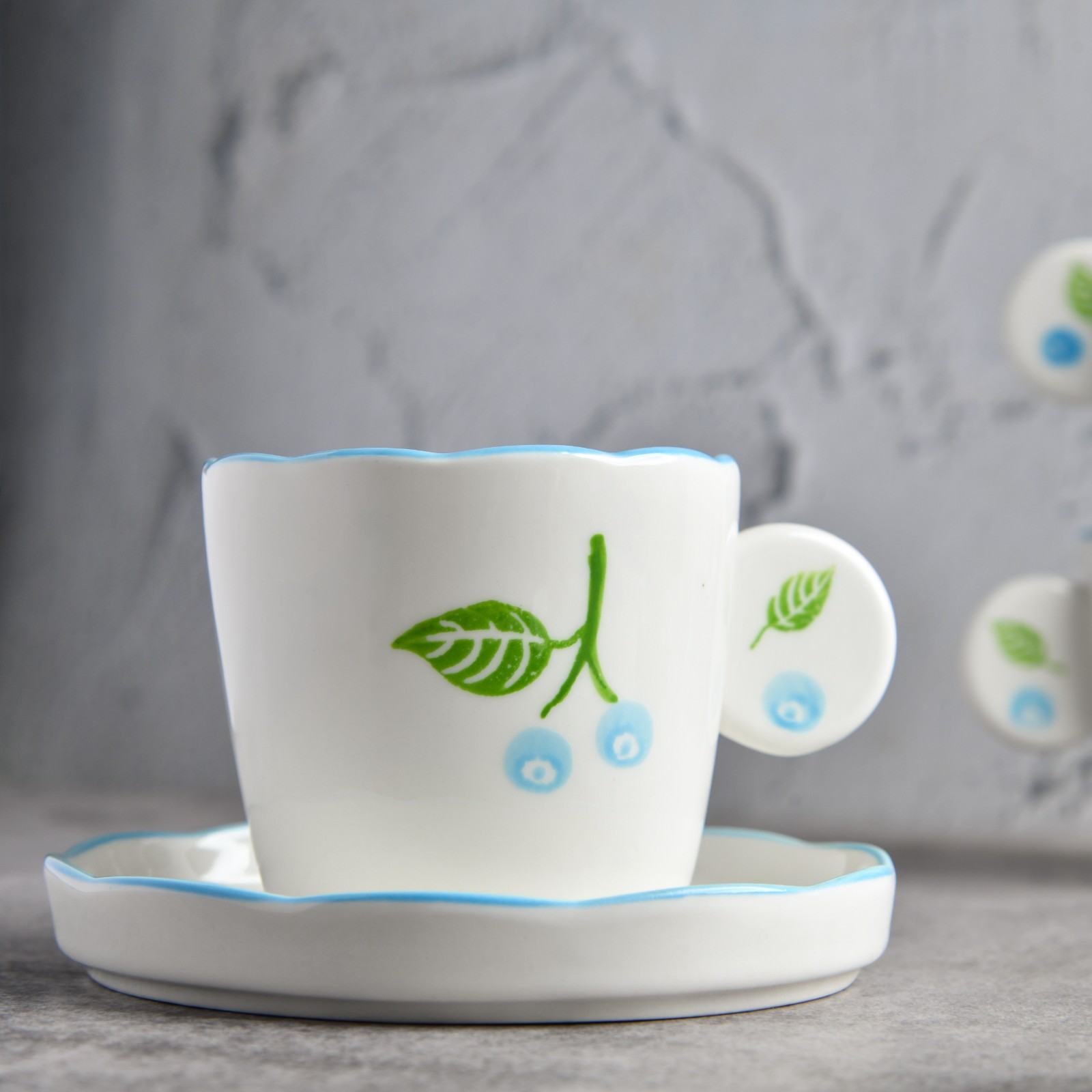Cherry Blossom Cup & Saucer - Set of 6