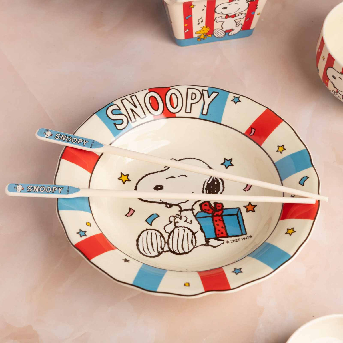 Snoopy Retro Stripe Dinner Set