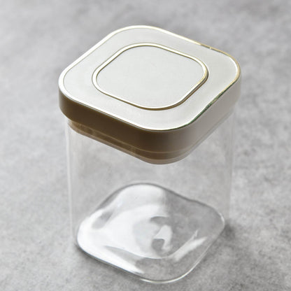 Aura Spin Caddy airtight glass Jar Carousel - Set of 4