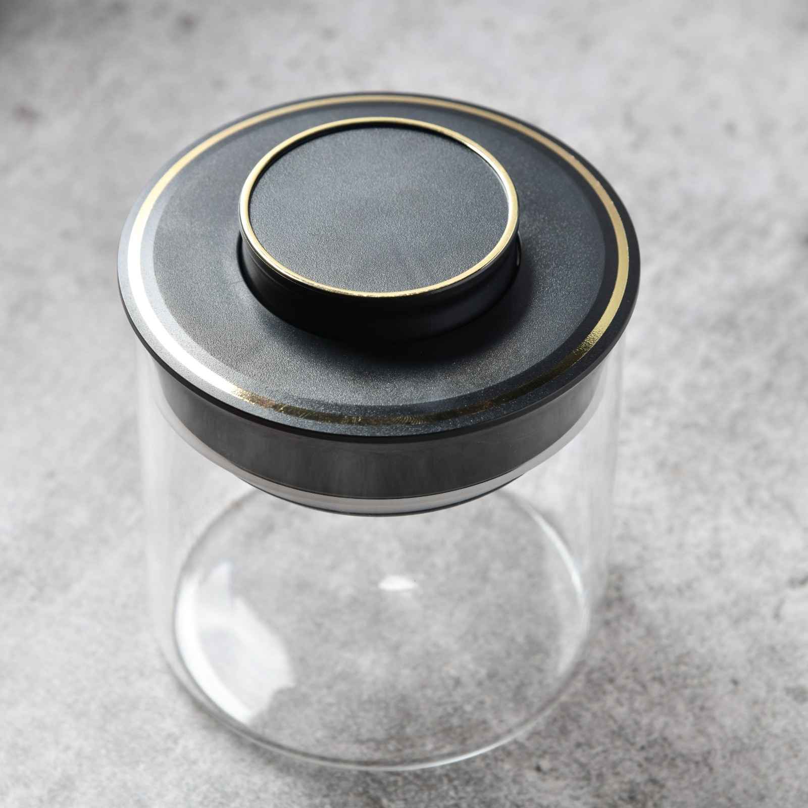Aura spin Countertop airtight glass Jar Carousel – Set of 4