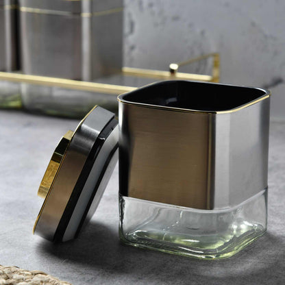 Luxe Grid Canister 500ML - Set of 3
