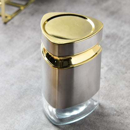 LUXE gRID Prism Canister Set 500 ML - sILVER - Set of 6