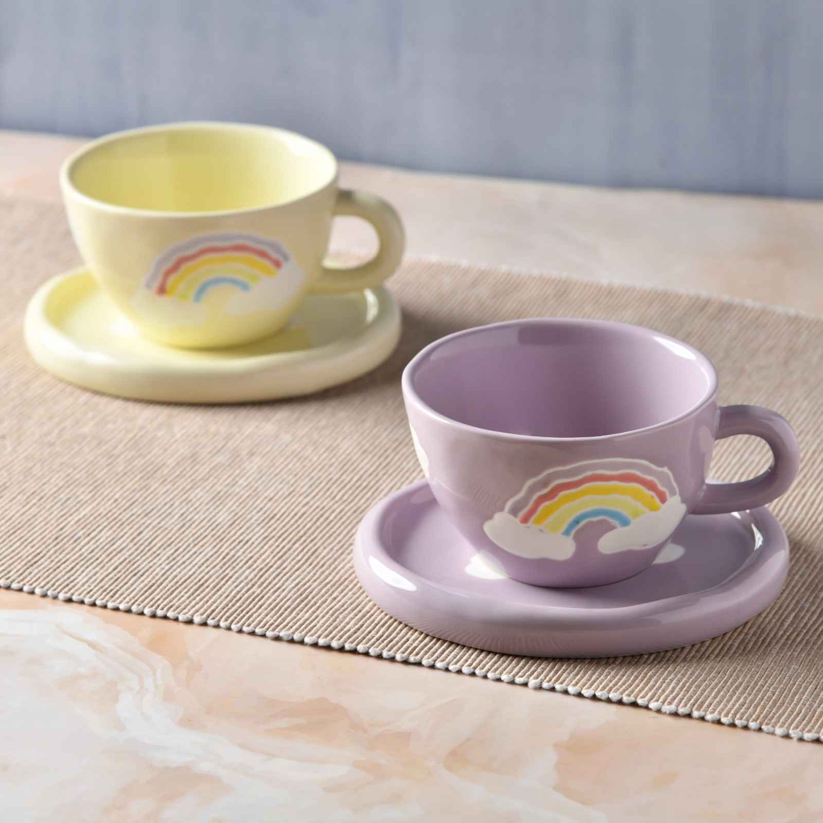 PastelRainbow cup and saucer - 250ml