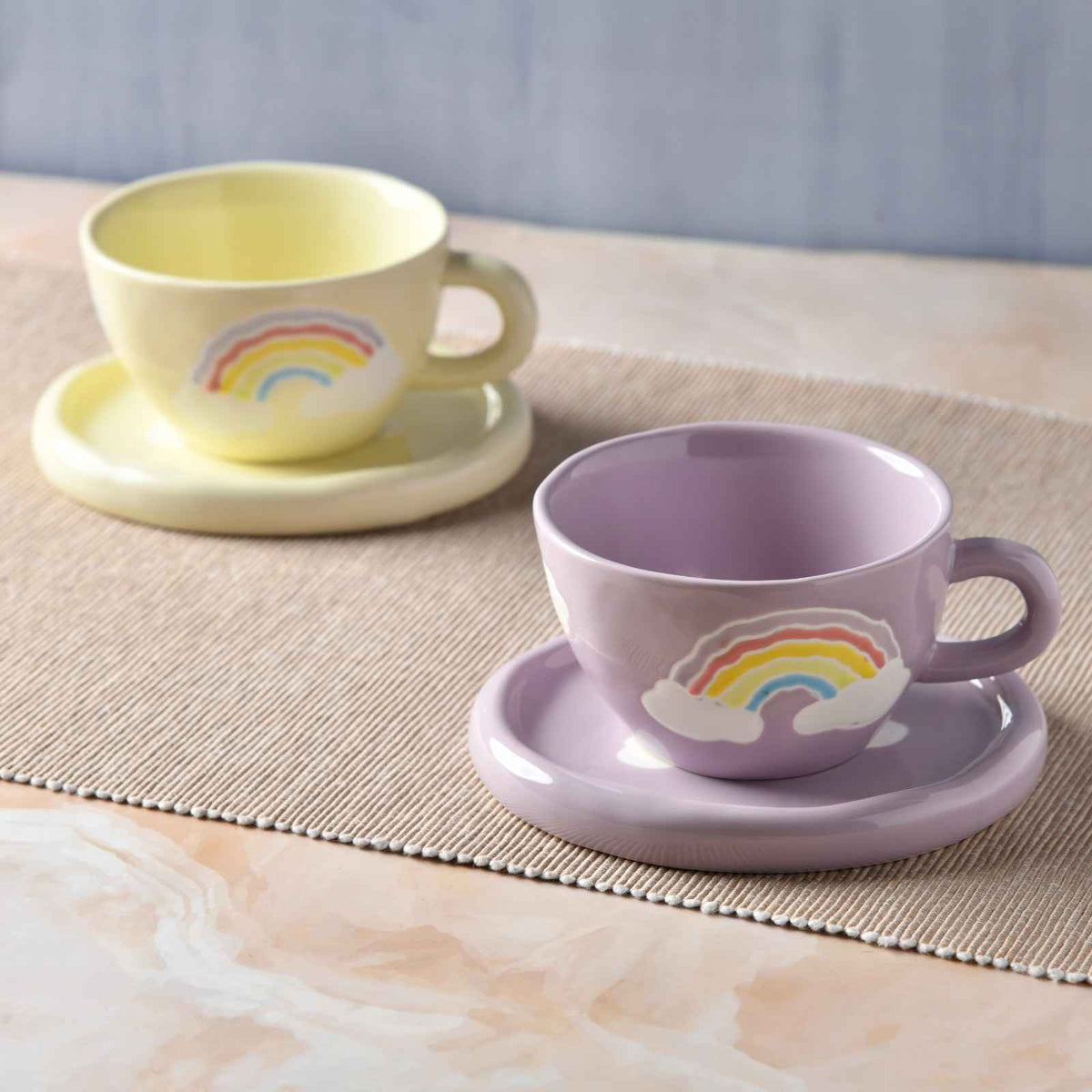PastelRainbow cup and saucer - 250ml