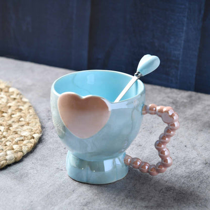 Cupid’s Heart Mug with Spoon - 320ml
