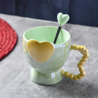 Cupid’s Heart Mug with Spoon - 320ml