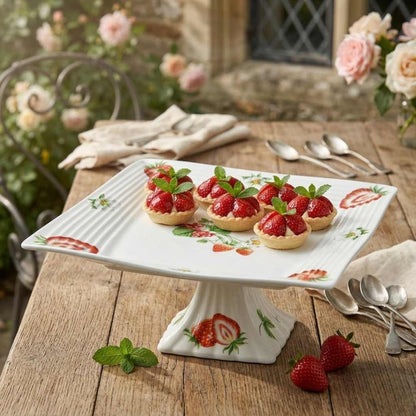 Vintage strawberry Garden Cake/Dessert Stand