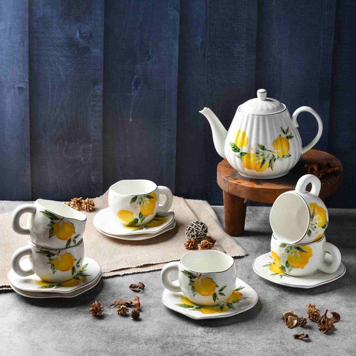 Amalfi Lemon Afternoon Tea Set