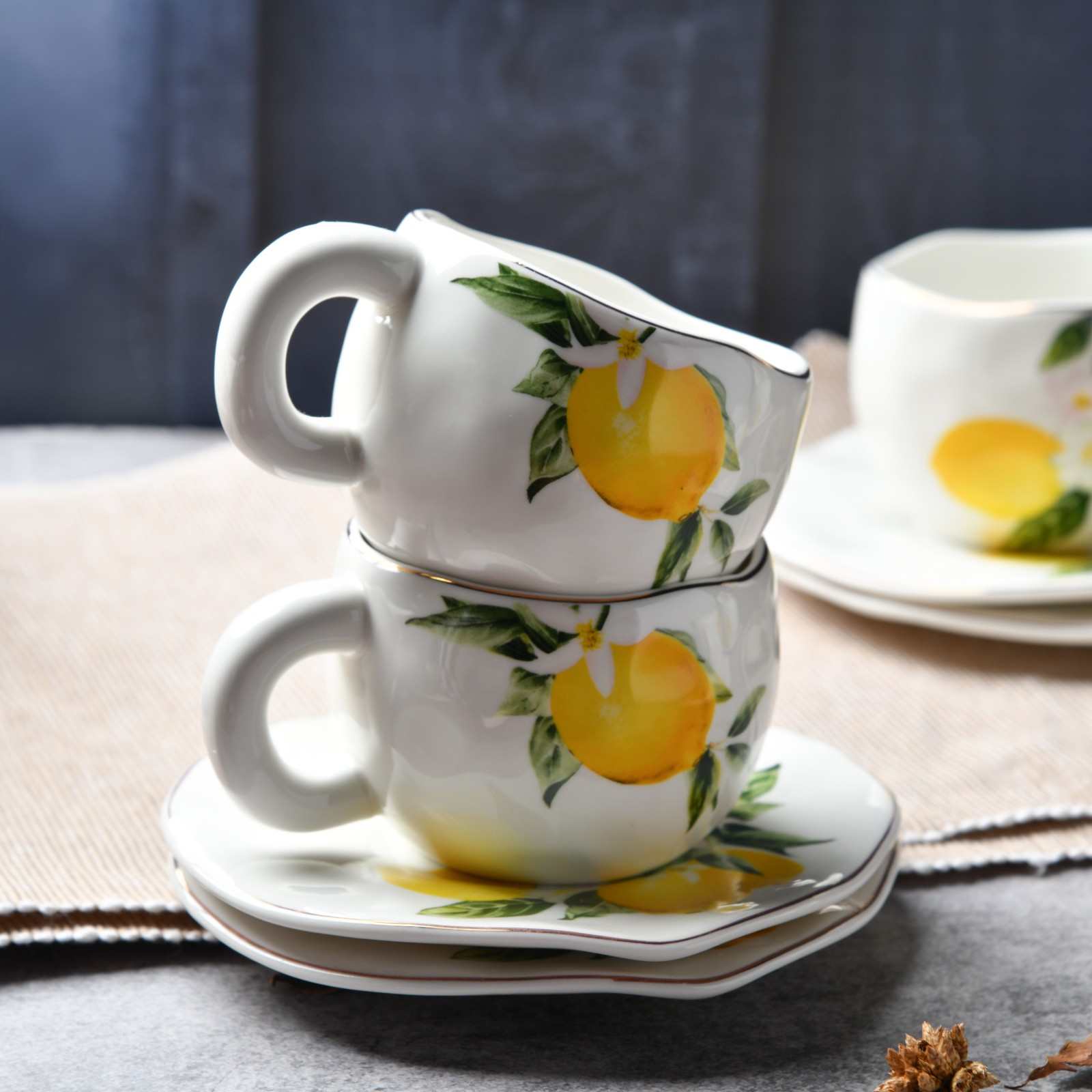 Amalfi Lemon Afternoon Tea Set