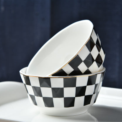 Checkered Chic Serving & Soup Set
