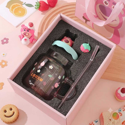LOTSO glass Jar with Straw