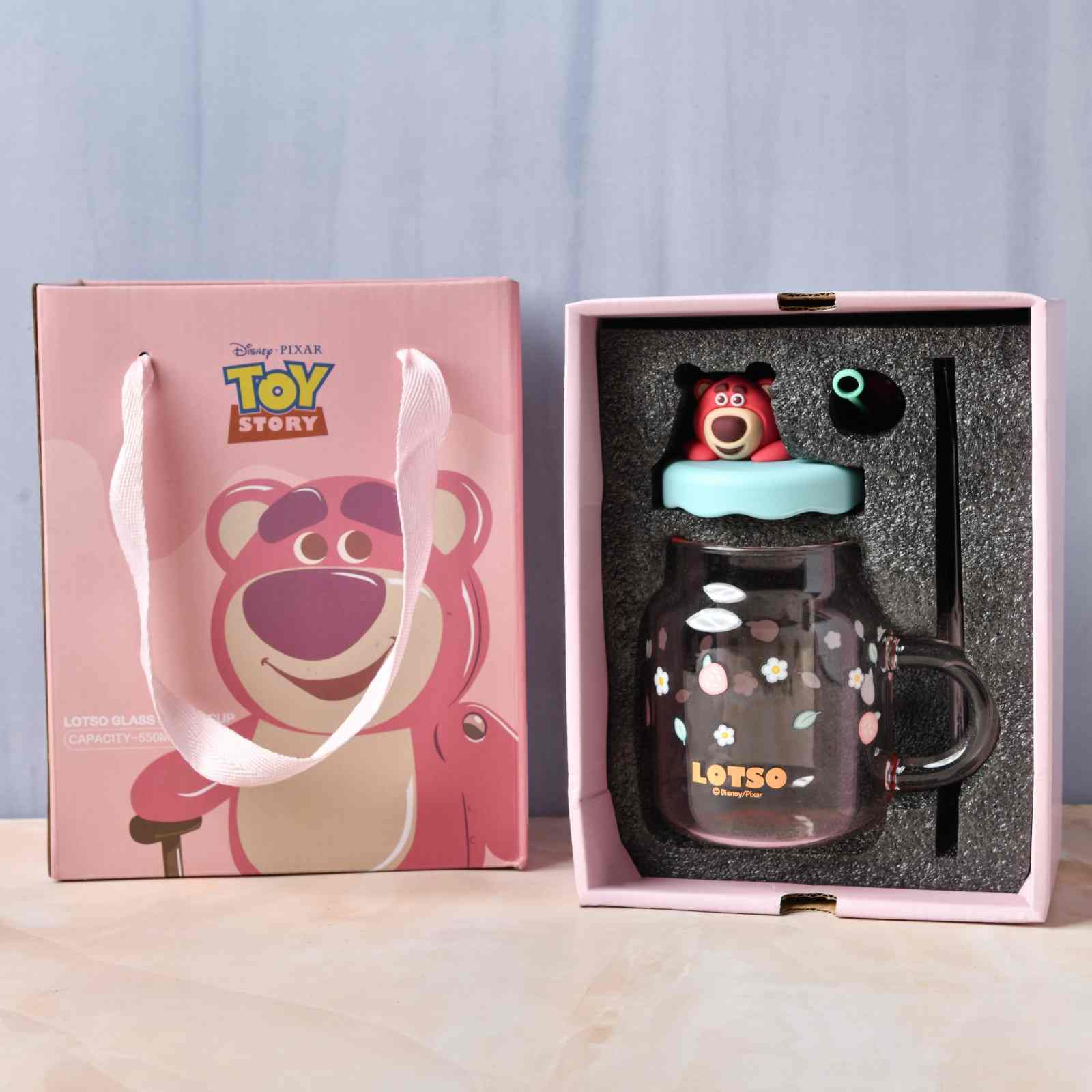 LOTSO glass Jar with Straw