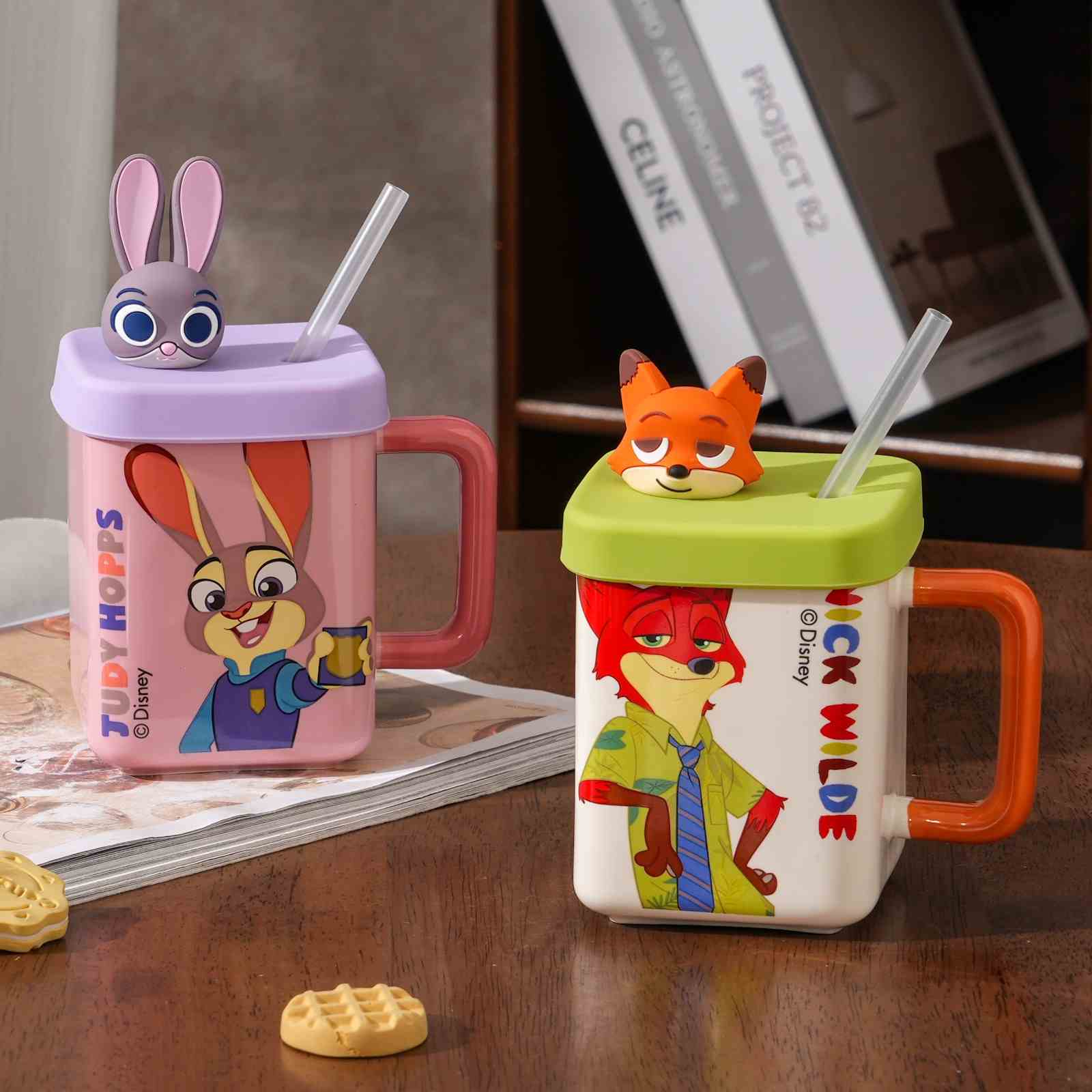 Nick & Judy Kids Tumbler with Lid and Straw - 450ml