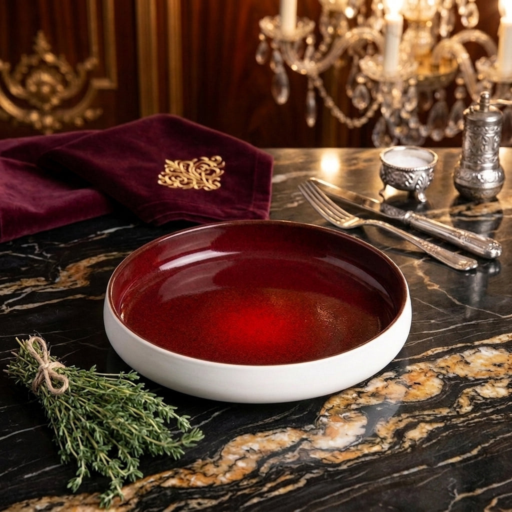 Sapphire Collection - Red - Deep Dish - 8.5 inch