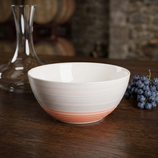 Rainbow Collection - Grey+Pink - Serving Bowl - 7 inch