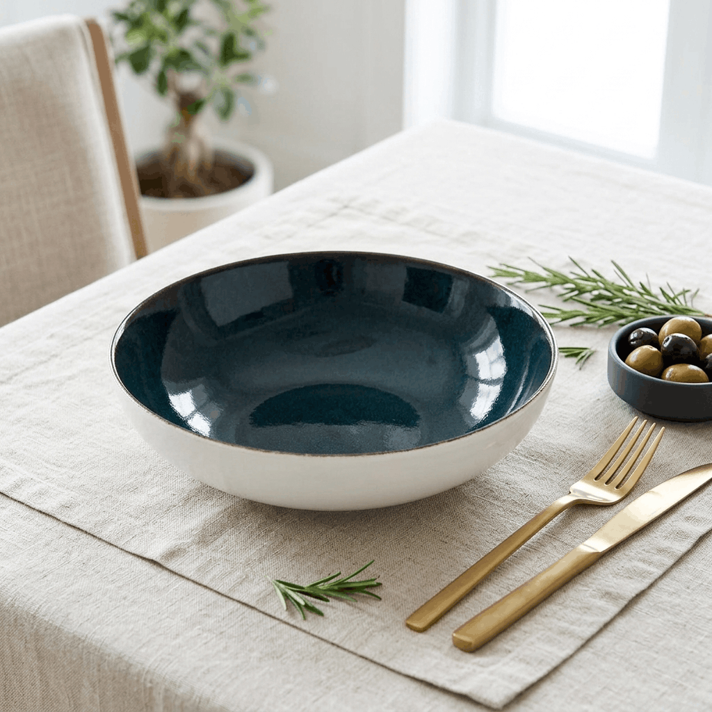 Sapphire Collection - Blue - Serving Bowl - 8 inch