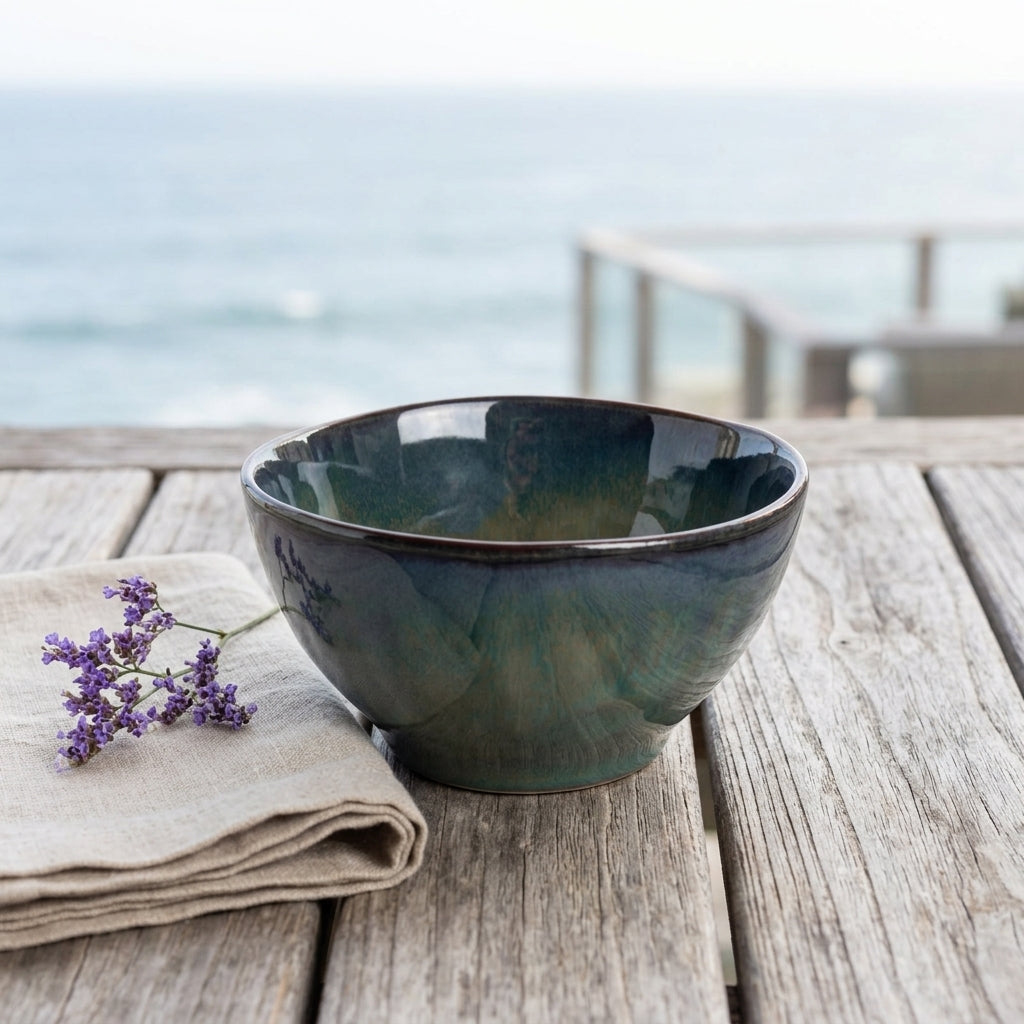 Copper Blue - Oval Serving Bowl - 5.75 inch