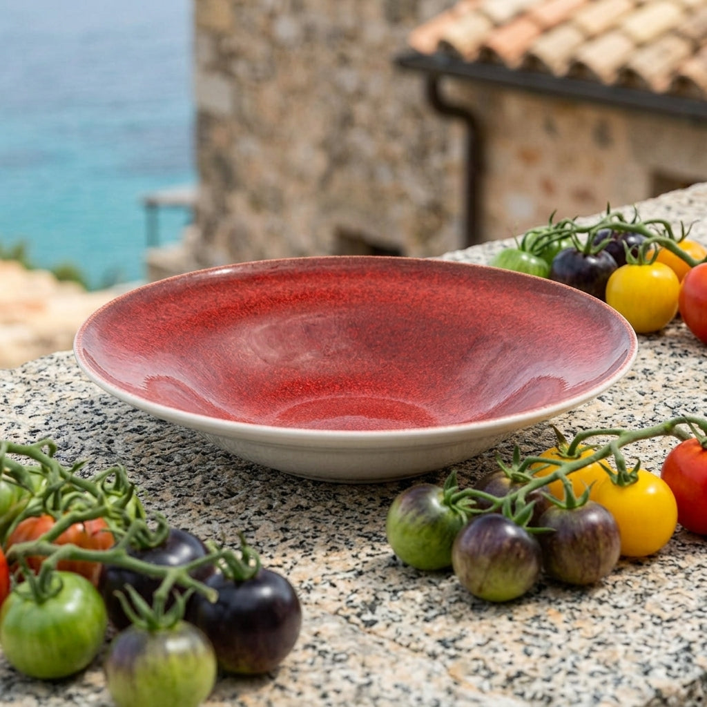 Sapphire Collection - Red - Pasta Bowl - 10 inch