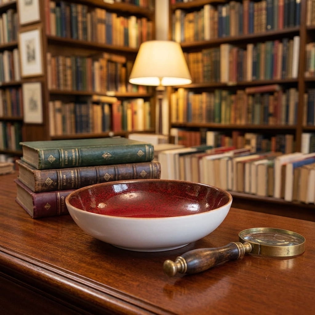 Sapphire Collection - Red - Shallow Bowl - 10 inch
