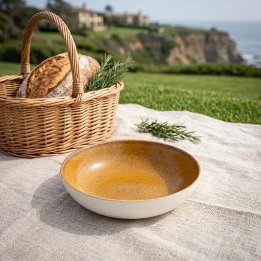 Sapphire Collection - Yellow - Serving Bowl - 7 inch
