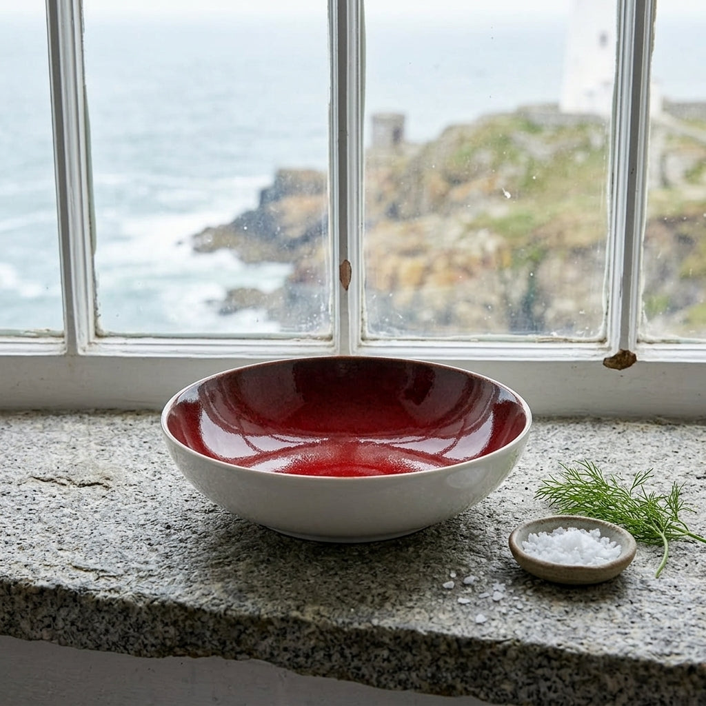 Sapphire Collection - Red - Serving Bowl - 7 inch