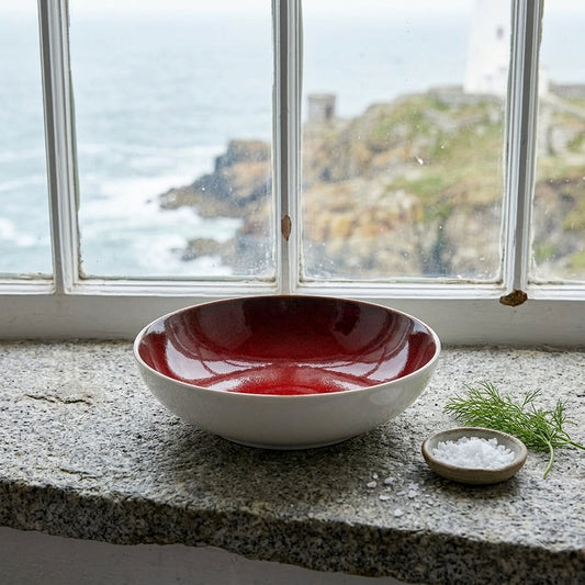 Sapphire Collection - Red - Serving Bowl - 7 inch