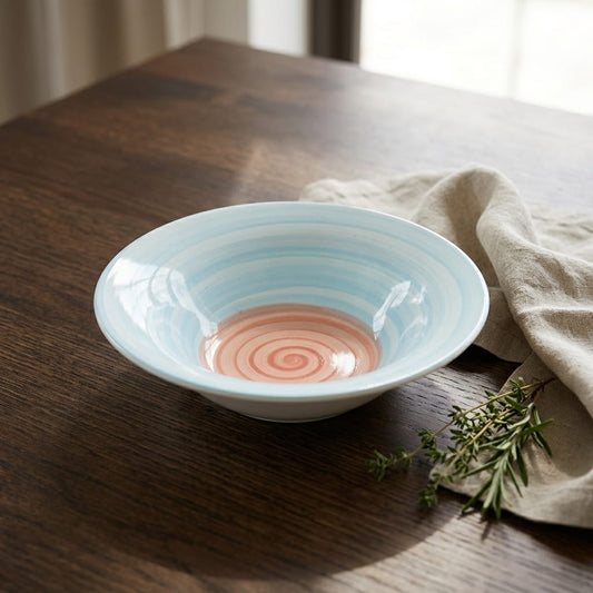 Rainbow Collection - Pink+Blue - Small Bowl - 5.5 inch