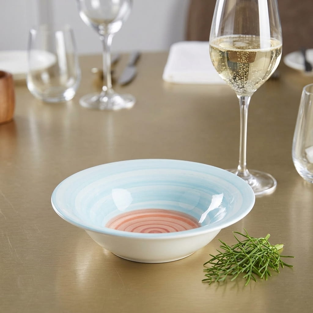 Rainbow Collection - Pink+Blue - Small Bowl - 5.5 inch
